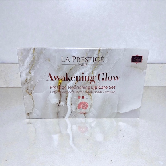 BNWT La Prestige Paris Awakening Glow Lip Trio Scrub Mask Oil Luxury Set - Picture 6 of 9